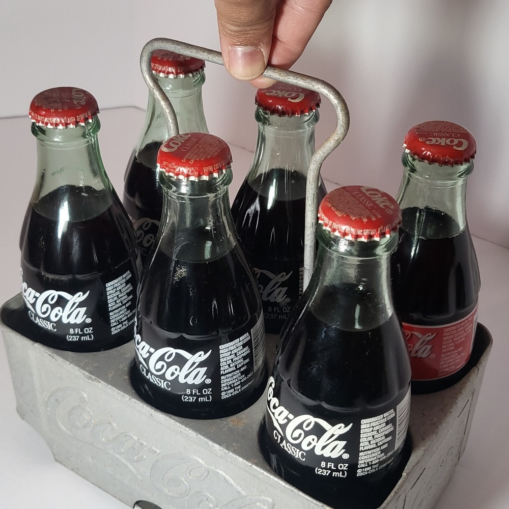 1950's Vintage Coca Cola Aluminum Carrier w/ Olympics Commemorative‎ Bottles - Picture 13 of 13